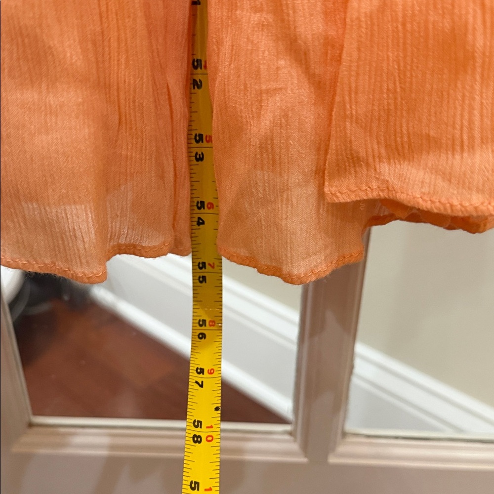 Chelsea & Violet Peach Boho Festival Maxi Dress Medium Sleeveless Summer Wedding - Picture 11 of 14